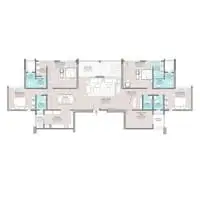 Tej Elevia Baner 4 BHK Floor Plan Image